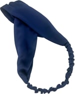ICON SILK%100 Saf İpek Saç Bandı (Lacivert)