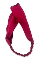 ICON SILK%100 Saf İpek Saç Bandı (Şarap Rengi)