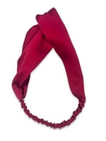 ICON SILK%100 Saf İpek Saç Bandı (Şarap Rengi)