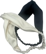 ICON SILK%100 Saf İpek Saç Bandı (Siyah)