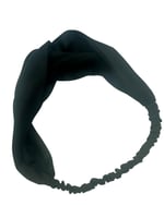 ICON SILK%100 Saf İpek Saç Bandı (Siyah)