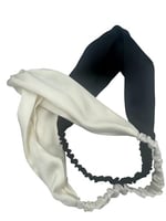 ICON SILK%100 Saf İpek Saç Bandı (Siyah)