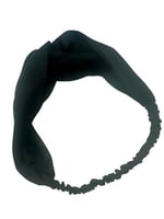 ICON SILK%100 Saf İpek Saç Bandı (Siyah)