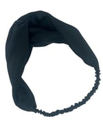 ICON SILK%100 Saf İpek Saç Bandı (Siyah)