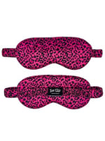 ICON SILK%100 Saf İpek Uyku Maskesi Göz Bandı (Purple Leopard)