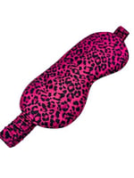 ICON SILK%100 Saf İpek Uyku Maskesi Göz Bandı (Purple Leopard)