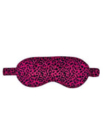 ICON SILK%100 Saf İpek Uyku Maskesi Göz Bandı (Purple Leopard)
