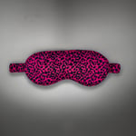 ICON SILK%100 Saf İpek Uyku Maskesi Göz Bandı (Purple Leopard)