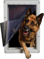 Ideal Pet Products Designer Series Ruff-Weather Teleskopik Çerçeveli Evcil Hayvan Kapısı, Süper Büyük, 38 cm x 59 cm Kapak Boyutu
