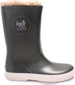 İgor W10207 Splash Nautico Borreguito Haki Ortopedik Kürklü Erkek Çocuk Yağmur Çizme