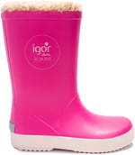 İgor W10207 Splash Nautico Borreguito Fuşya Ortopedik Kürklü Kız Çocuk Yağmur Çizme