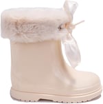 İgor W10258 Bimbi Soft Bej Ortopedik Kız Çocuk Yağmur Çizme