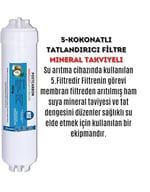 Ihlas Aura Cebilon Plus Uyumlu 12 Inç Inline 5'li Membranlı Filtre Seti (Dirsek Hediyeli)