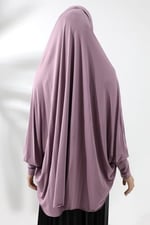 İhvan Online Gül Kurusu Hazır Pratik Sultanbaş Tesettür Kollu Penye Sufle Eşarp Hijab