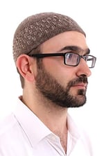 İhvan Online Kışlık Kadife Takke Hasır Desenli - Kahverengi