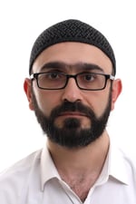İhvan Online Koyu Gri Orlon Kışlık Namaz Takkesi Baklava Desenli Takke