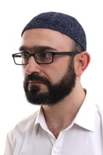 İhvan Online Lacivert Füme Kışlık Çift Renk Kadife Namaz Takkesi