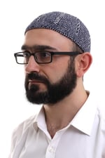 İhvan Online Lacivert Gri Kışlık Çift Renk Kadife Namaz Takkesi