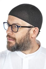 İhvan Online Lüks Çelik Örme Namaz Takkesi Siyah 1 Adet