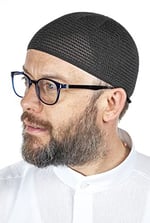 İhvan Online Lüks Çelik Örme Namaz Takkesi Siyah 1 Adet