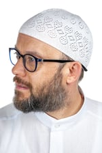 İhvan Online Mercan Namaz Takkesi Beyaz 12 Adet