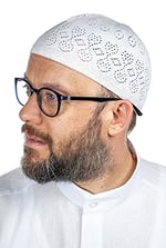 İhvan Online Mercan Namaz Takkesi Beyaz 12 Adet