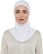İhvan Online Pratik Boyunluklu Tesettür Hijab Bone Beyaz
