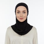 İhvan Online Pratik Boyunluklu Tesettür Hijab Bone Siyah