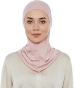 İhvan Online Pratik Boyunluklu Tesettür Hijab Bone Pembe