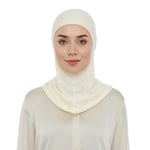 İhvan Online Pratik Boyunluklu Tesettür Hijab Bone Krem