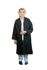 Ihvan Online Siyah Buhara Yaka Namaz Elbisesi Erkek Çocuk Cübbe