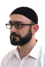 İhvan Online Siyah Kahve Hasır Desen Kışlık Kadife Namaz Takkesi