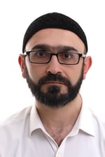 İhvan Online Siyah Kahve Hasır Desen Kışlık Kadife Namaz Takkesi