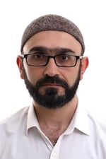 İhvan Online Sütlü Kahve Hasır Desen Kışlık Kadife Namaz Takkesi