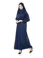 İhvan Online Tek Parça Namaz Elbisesi - Lacivert - 5015 ve Seccade ve Zikirmatik - Üçlü Takım Lacivert Standart