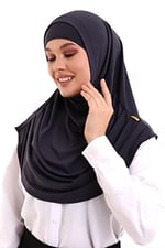 İhvan Online Yetişkin Pratik Eşarp (Lacivert)