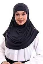 İhvan Online Yetişkin Pratik Eşarp (Lacivert)