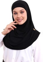 İhvan Online Yetişkin Pratik Eşarp (Siyah)