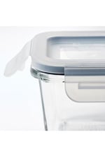 IKEA 3 Adet Cam Saklama Kabı Seti 180 ml, Kare-Vakumlu Mini Kaplar