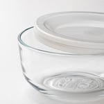 IKEA 3 Parça Cam Saklama Kabı Seti MeridyenDukkan Kapaklı Yuvarlak Saklama Kapları