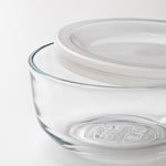 IKEA 3 Parça Cam Saklama Kabı Seti MeridyenDukkan Kapaklı Yuvarlak Saklama Kapları
