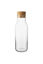 IKEA 365+ Cam Karaf, Su Şişesi, Mantar Kapaklı, 1 Lt, Beyaz