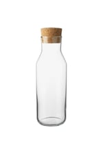 IKEA 365+ Cam Karaf, Su Şişesi, Mantar Kapaklı, 1 Lt, Beyaz
