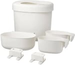 IKEA Alt Değiştirme Kapları, Beyaz, 4 Parça