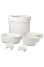 IKEA Alt Değiştirme Kapları, Beyaz, 4 Parça