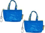 IKEA Anahtar ve Bozuk Para Çantası KNOLIG Çanta Küçük Mavi Bir Fermuarlı Çanta (2 set)