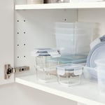 IKEA ASIA 365+ Cam Saklama Kutuları, Kapaklı Yiyecek Kabı, SquareGlass 180ml, 3'lü Set