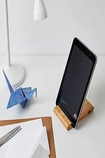 IKEA Bergenes Ahşap Bambu Cep Telefonu ve Tablet Tutucu Stand