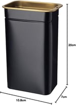 IKEA BLOMNING 11X7X20 CM KALAY KAPLAMA ÇELİK KAPAKLI KAHVE ÇAY KURABİYE KURU GIDA SAKLAMA KUTUSU