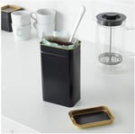 IKEA BLOMNING 11X7X20 CM KALAY KAPLAMA ÇELİK KAPAKLI KAHVE ÇAY KURABİYE KURU GIDA SAKLAMA KUTUSU